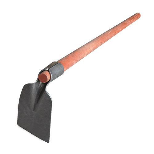 Wholesale hoe agricultural tools, all-steel thickened large wooden handle hoe, soil loosening, land reclamation, household vegetable growing, weeding, outdoor large hoe