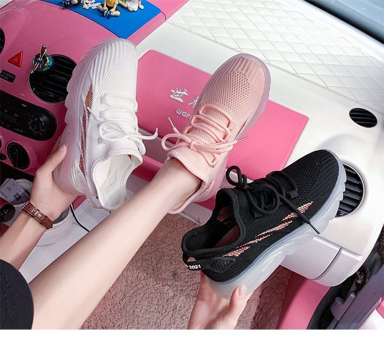 Chaussures de sport pour femmes, baskets de Tennis en tissu synthétique, respirantes et confortables_voghion.com