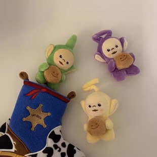 Teletubbies Keychain Pinch Pendant Plush Doll Pendant Bag Pendant Creative Birthday Gift Cartoon