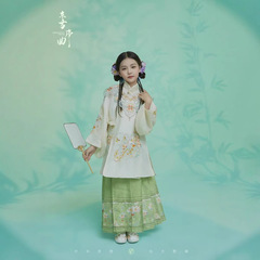 女童汉服2025春季新款明制襦裙款刺绣儿童古装唐装超仙改良演出服