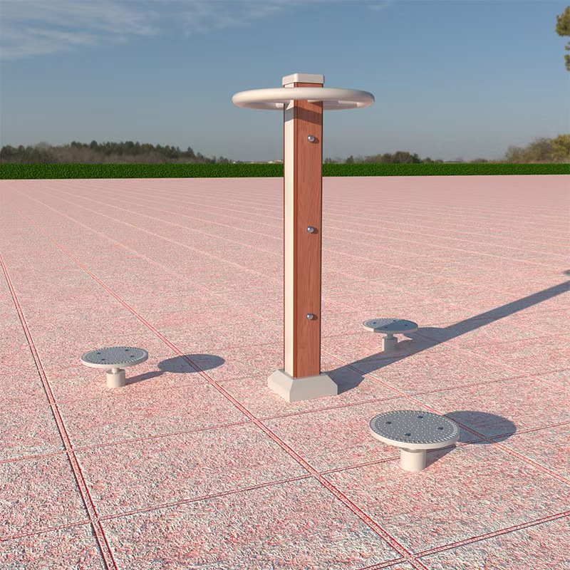 Nuevo estándar nacional al aire libre equipo de acondicionamiento físico de plástico y madera camino de acondicionamiento físico multifuncional integrado equipo de acondicionamiento físico de ancianos equipo de entrenamiento