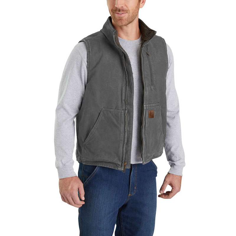 2025 Autumn and Winter American Retro Workwear Jacket Men's Trendy Lamb Wool Vest Canvas Functional Velvet Thickened Vest