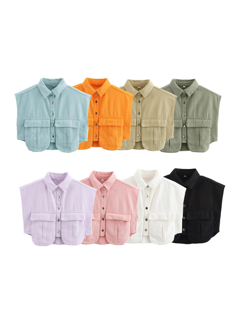 Solid color cardigan sleevless