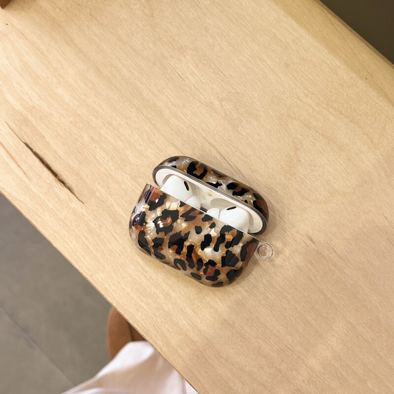 Suitable for Export Shell Pattern Light Leopard Print Pendant AirPods Third Generation Protective Cover Apple 3Rd Generation Headphone Case