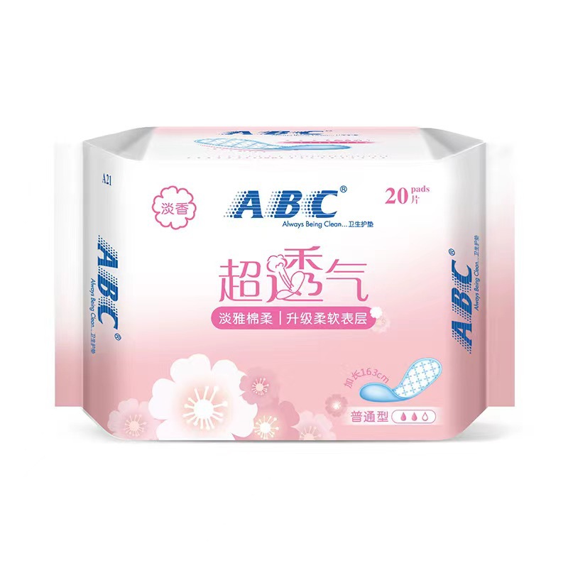 ABC sanitary napkin slim cotton soft ultra-thin daily 240mm8 pieces night aunt towel full Series Multi-specification wholesale