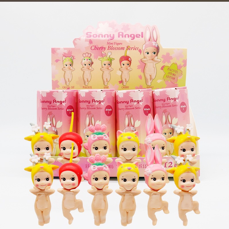 Figura Sorpresa en Caja Ciega, Empaquetada Individualmente, Decoración para Coche, Juguete Moderno para Escritorio, Muñeco de Gato en Caja Ciega, Soporte para Teléfono.