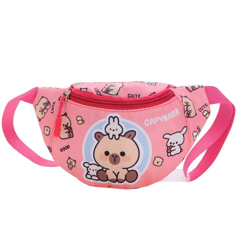 Bagos lindos para niñas, nuevos caritas de dibujos animados para niños, bolsos de pecho, bolsos de cambio para niños