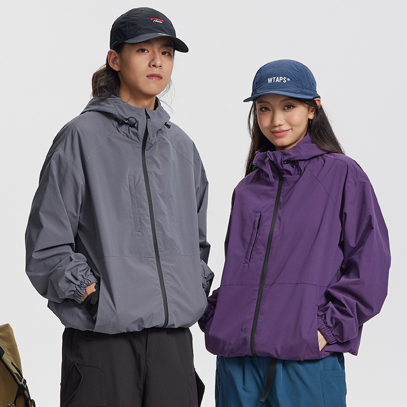 Rumeng DuPont chaqueta de tres pruebas de primavera y otoño chaqueta de camping al aire libre impermeable transpirable montañismo traje pareja color sólido