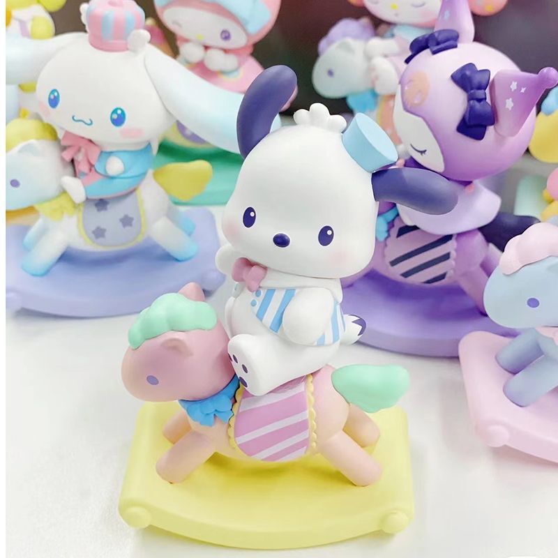 Miniso サンリオ チャイルドハート トロイの木馬シリーズ ブラインドボックス クロミ シナモンドッグ かわいい デスクトップ装飾品 女性ギフト|undefined