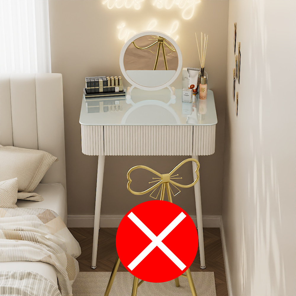 60cm 테이블 원형 거울 (의자 제외)