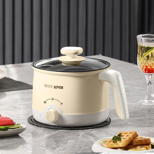 German Fully Automatic Steaming and Cooking All-In-One Small Electric Cooker Multi-Functional Electric Hot Pot Student Dormitory Noodle Cooking Electric Cooker Electric Wok