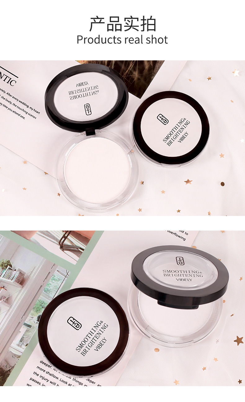VIBELY setting Powder, high appearance level, concealer, brightening, oil-control, long-lasting, sweat-proof and non-smudge setting powder puff undefined