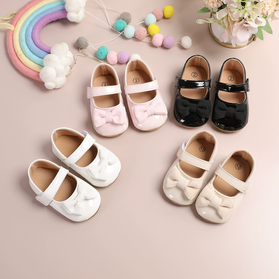 Трансграничная весна и осень для младенцев и малышей с бантом милые ходки обувь носить нескользкие и износостойкие и нескользящие модные