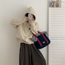 连帽毛衣女秋冬新款韩版宽松慵懒风百搭休闲针织衫套头上衣女潮