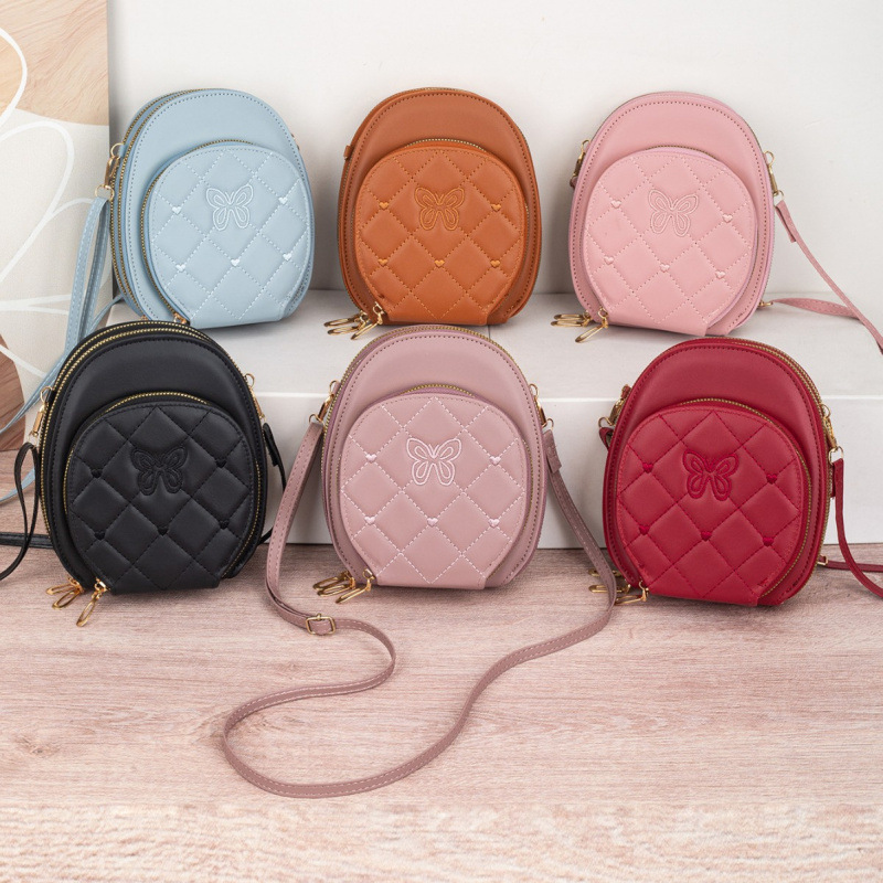 2025 nuevo bolso de hombro para ir de compras, impresión de mariposa de gran capacidad de cremallera multicapa bolso de mujer image 1