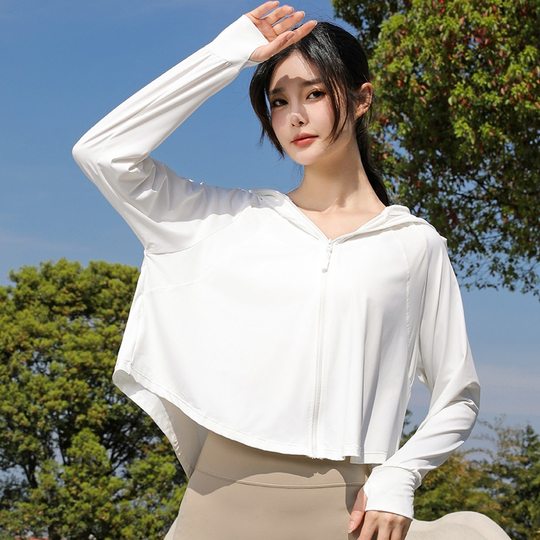 UPF50 Sun Protection Clothing Women's Summer 2025 New Anti-ultraviolet Light Ice Silk Short Cloak Sun Protection Clothing
