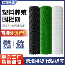 跨境专供塑料网防护网养鸡鸭鹅果园围栏网栅栏聚乙烯白色塑料网格