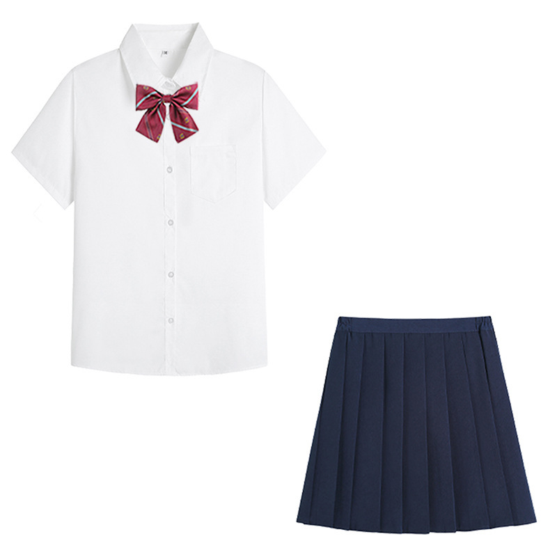 White Shirt Women's Long-Sleeved High School Student Graduation Uniform Large Size Class Uniform Top Bottoming Jk Basic Inner Shirt White Shirt Women's Long-Sleeved High School Student Graduation Uniform Large Size Class Uniform Top Bottoming Jk Basic Inner Shirt