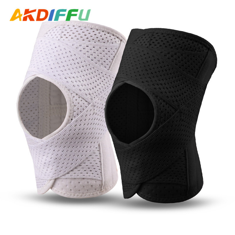 Verano delgada transfronteriza japonesa de cuatro generaciones rodilleras de silicona transpirable rodilleras cubierta deportes presión montañismo protección