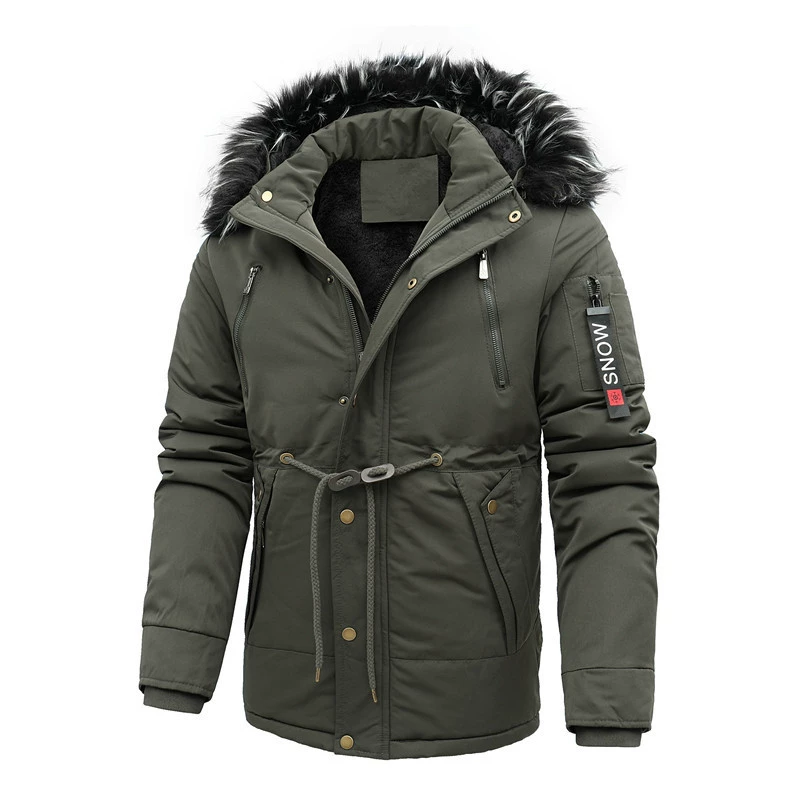 Осенне-зимнее однотонное повседневное утолщенное молодежное пальто с разрезом по бокам, съемная Кепка на молнии синего цвета в наличии, пальто с хлопковой подкладкой