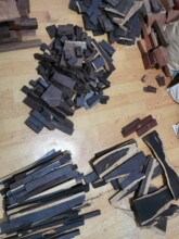 紫光檀木料木头雕刻乌木硬木黑檀边角料手工制作