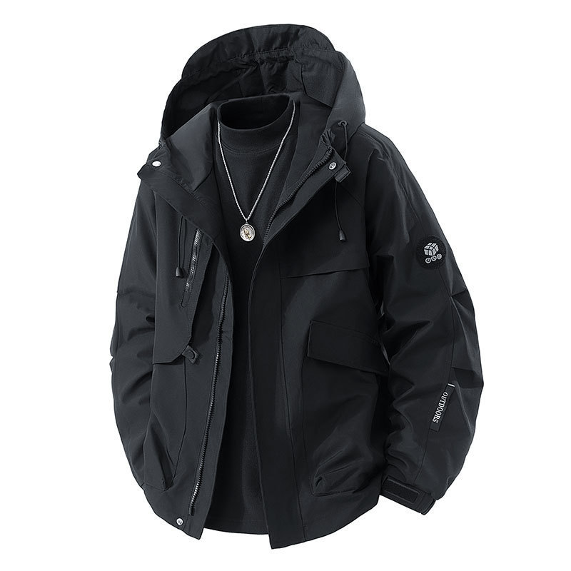 Men's New Mountain Work Jacket Men's Spring and Autumn Windproof and Water-Repellent Travel Mountaineering Clothing Outdoor Sports Jacket