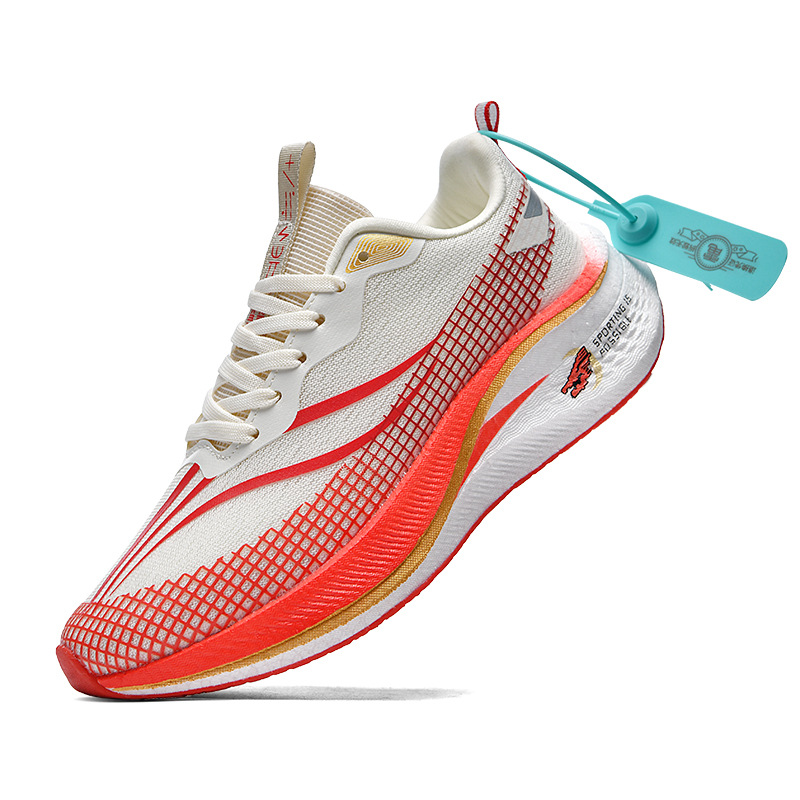 8806 zapatos para correr hombres y mujeres superficie de malla baja transpirable amortiguador ligero primavera y verano zapatos deportivos de tablero de carbono zapatillas de red para correr