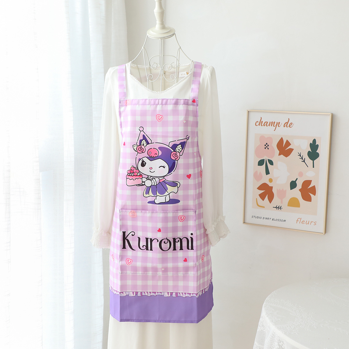 격자 무늬 원피스 쿨로 미