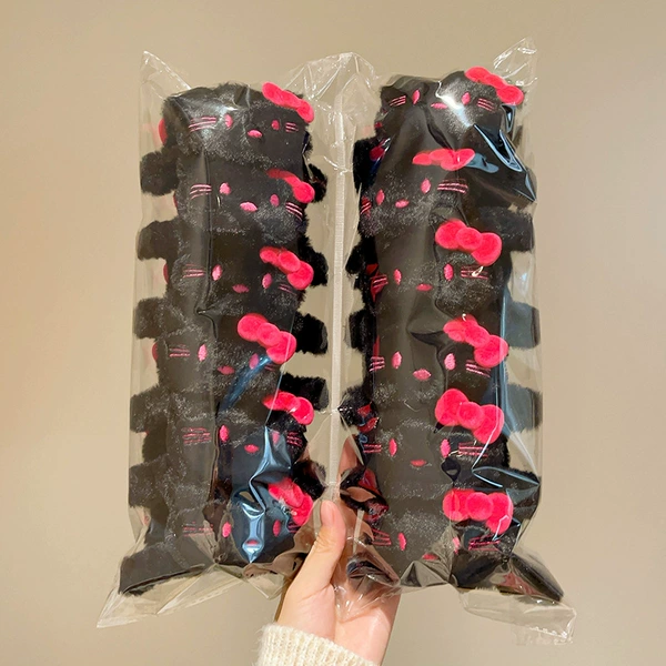 Black cat scratching clip [12/pack]