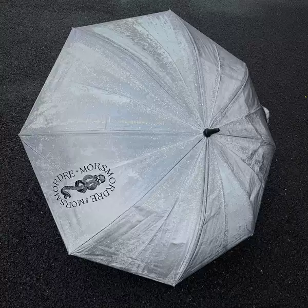 Flying Love Black Vinyl Nighttime Color-Changing Laser Umbrella Nighttime Reflective Umbrella Sun Protection Double-Layer Folding Color-Changing Large Size