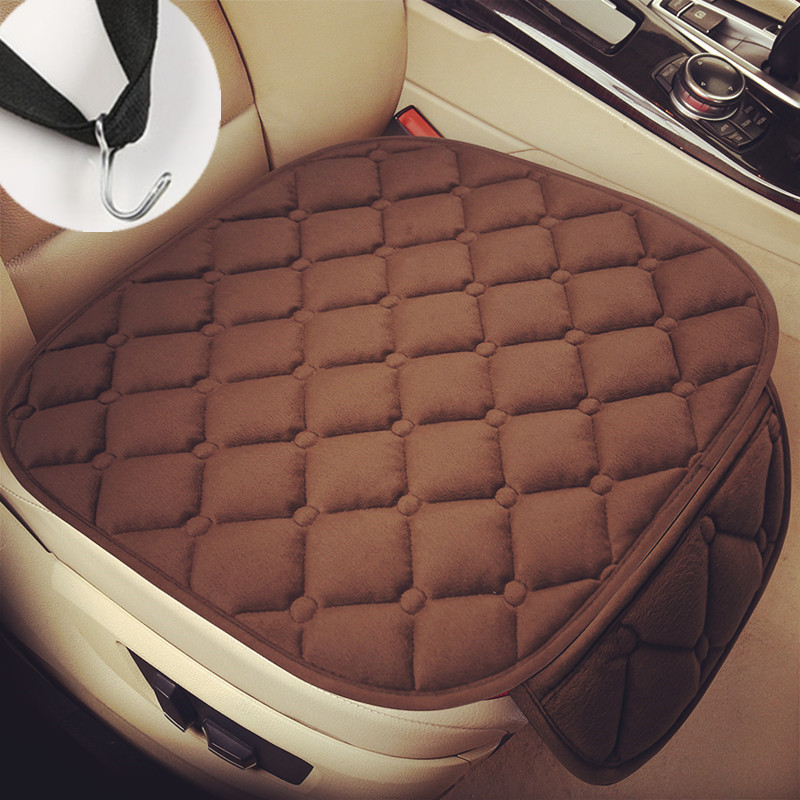 Seat cushion, seat cover – Lingxing Thickened Warm Velvet - velvet-coffee-single-piece-with-pocket-and-hook