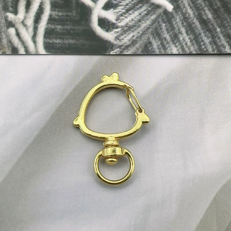Small bell, rotating keychain, metal accessory with accessories handmade
