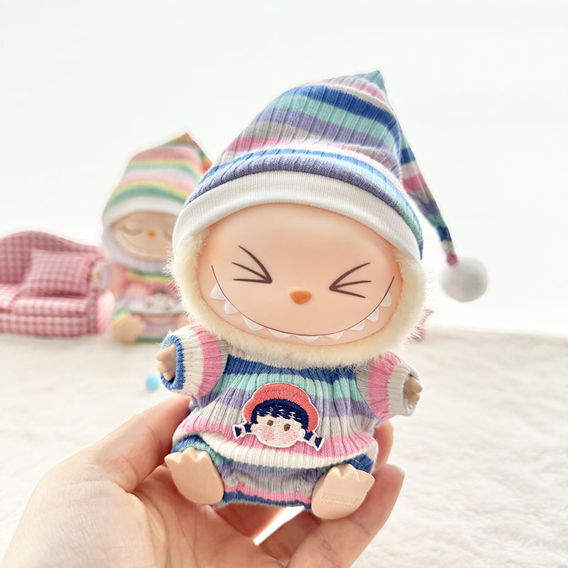 仅衣服] 一/二代La布布衣服挂件拉布布坐坐派对娃衣挂件草莓熊萌|undefined