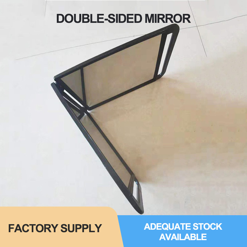 美发后视镜发廊双面镜大号化妆盘发后背镜理发店折叠手拿专用镜子