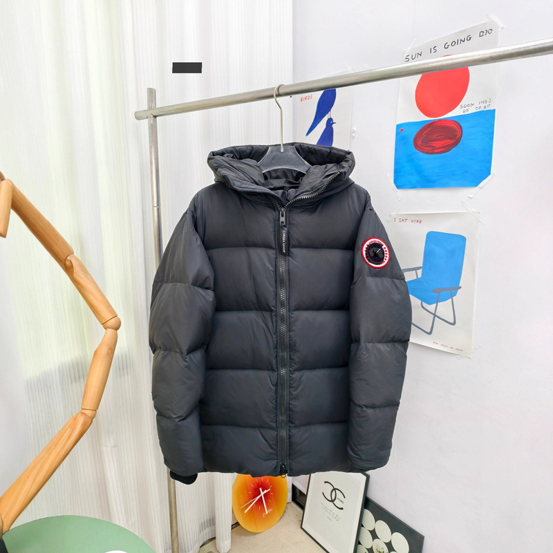 2026 High Version Canadian Goose Duck down 2801 Lawrence Hooded down Jacket Men's Mid-Length