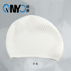 女士大號泳帽85克加大款水滴游泳帽女士必買舒適長發泳帽可印LOGO