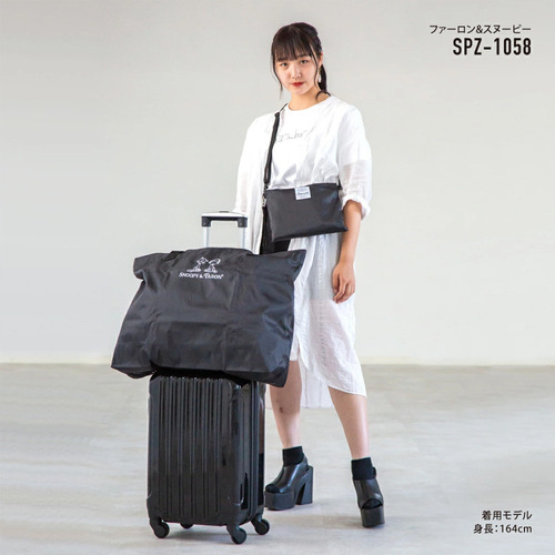 Japanese appendix bag high quality Oxford cloth cartoon black large capacity foldable travel storage bag storage bag