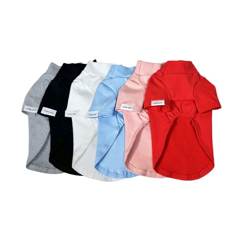 Factory Straight Hair Dog Base Shirt with High Neck Underwear Small Dog Teddy Fadou Schnery Pet Clothes Fashionable