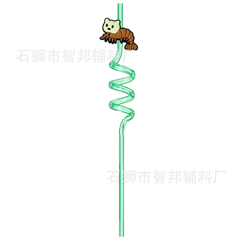 【山海経】越境アニメモンスターパーティ飲み物パーティー海外山海経モンスター創意螺旋ストロー|undefined