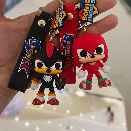 New Sonic Mouse Keychain Car Cartoon Cute Couple Bag Pendant Small Gift Key Wholesale