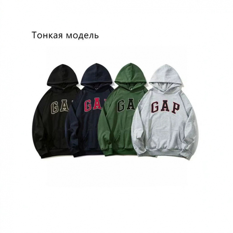 GAP cross-border hooded sweatshirt, unisex, with zipper, loose fit, high-street style, featuring letter embroidery, fleece-lined, casual and versatile GAP cross-border hooded sweatshirt, unisex, with zipper, loose fit, high-street style, featuring letter embroidery, fleece-lined, casual and versatile