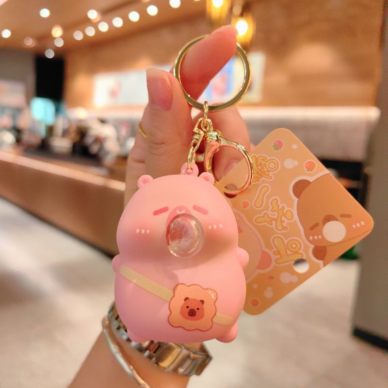 34g Weight Bag Pendant, Keychain Classification 1 Piece Quantity Casual, Holiday Occasion PVC Material Cartoon Character Pattern Unisex Gender Cute Style 1 Piece Cute Cartoon Character PVC Unisex Bag Pendant Keychain 20