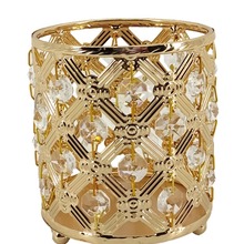 欧式笔筒，笔筒，尺寸9.5*11创意筒金属水晶笔筒