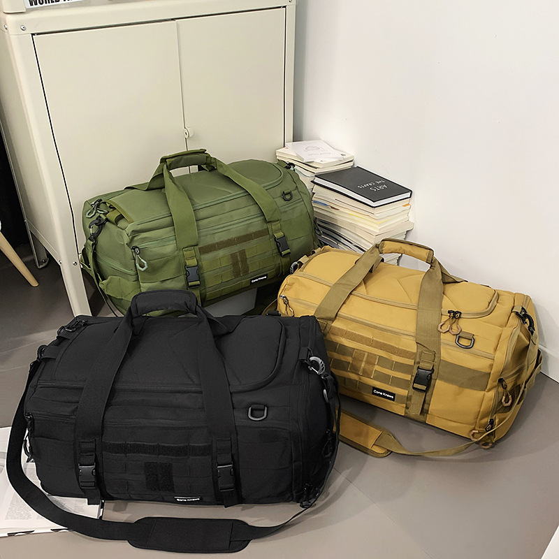 Bolsa de almacenamiento de gran capacidad para hombres y mujeres mochila grande diagonal portátil para exteriores bolsa deportiva bolsa de fitness con bolsa de viaje de partición