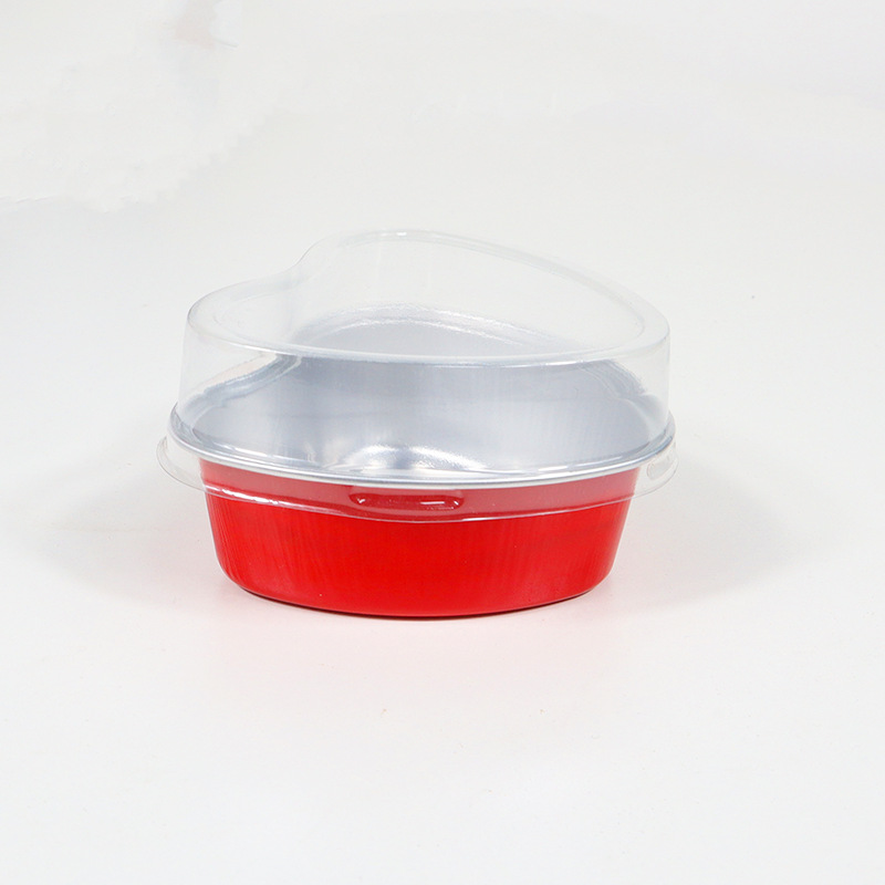 200ml amor caja de galleta de galleta de mousse caja de embalaje de pastel puede entrar en la caja de embalaje de freidora de aire al por mayor