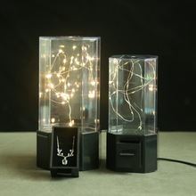 抽屉首饰盒永生花透明亚克力PET塑料罩子工艺品手工DIY配件批发