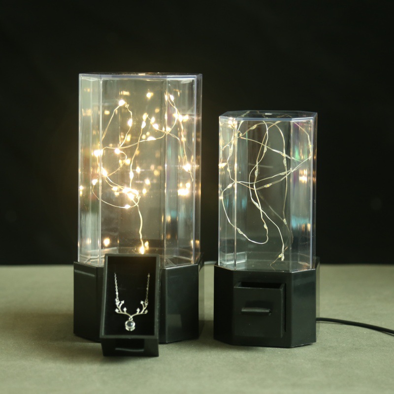 抽屉首饰盒永生花透明亚克力PET塑料罩子工艺品手工DIY配件批发