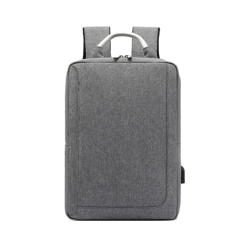 双肩包男简约时尚商务大容量背包潮轻便手提电脑包中大学生书包