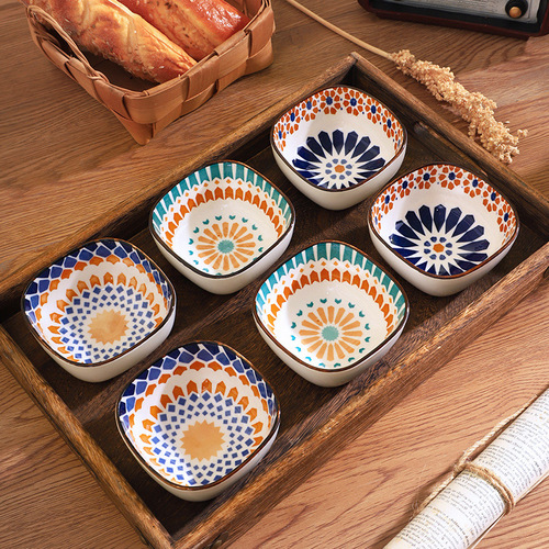 Dohemia small plate small dish ceramic Japanese jam dish dipping dish small flavor dish dipping dish sauce dish