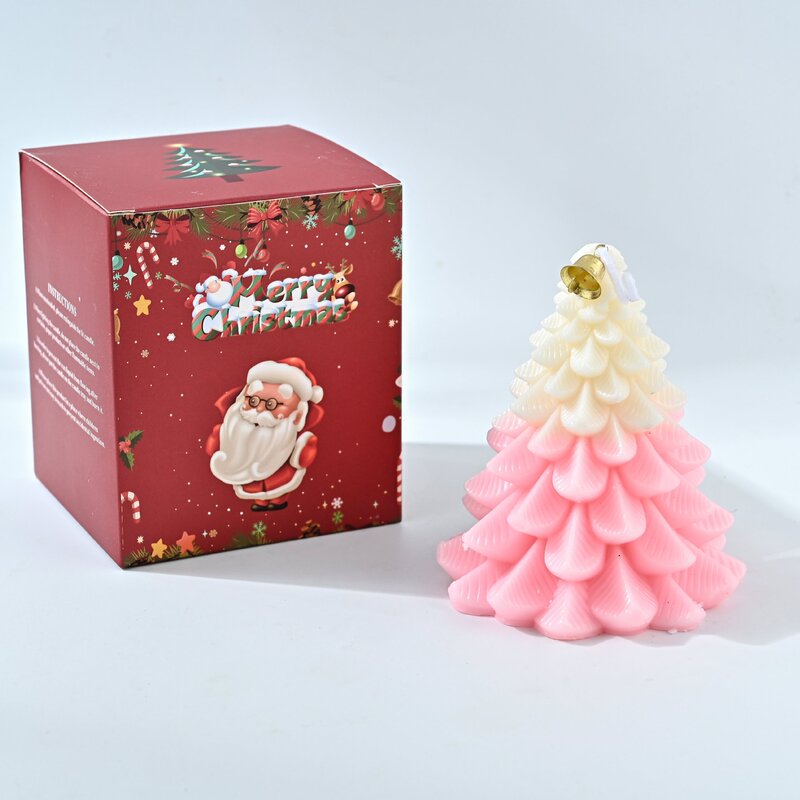 クリスマスツリーアロマセラピー松キャンドルギフトボックスクリエイティブ手作りフレグランスギフトホリデーデコレーションオーナメントギフト|undefined